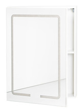 Spejlskab m/LED-lys 60,7 x 15 x 80,5 cm